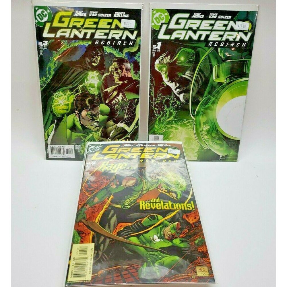 Green Lantern REBIRTH Issues 1 3 4  DC Comics Bagged Carded